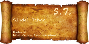 Sindel Tibor névjegykártya